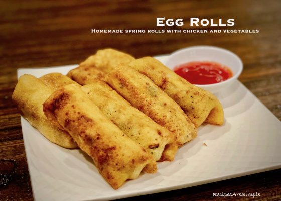 Egg Roll Recipe with Chicken and Vegetables