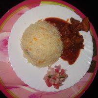 Ghee Rice and Chicken Curry - Ligia Febin