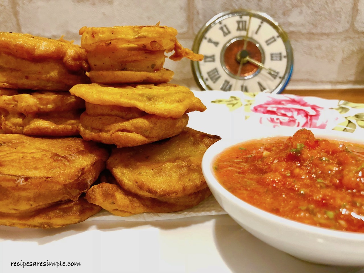 Potato and Egg Bajji - aloo pakora with egg stuffing