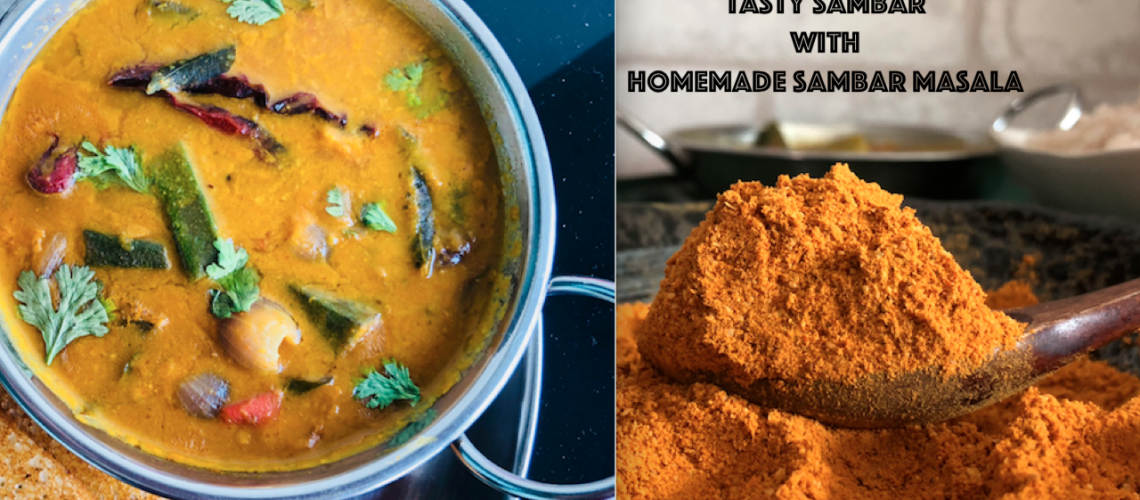 Tasty Kerala Sambar with Homemade Sambar Masala