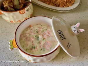 creamy carrot raita