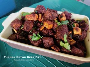 Malabar Beef Fry - thenga kothu beef fry