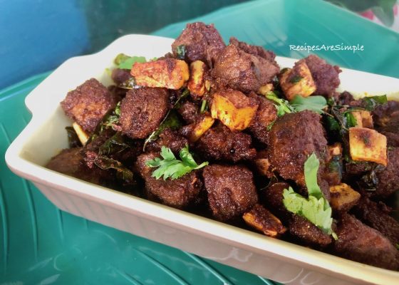 Malabar Beef Fry (Thengakothu ittethu)