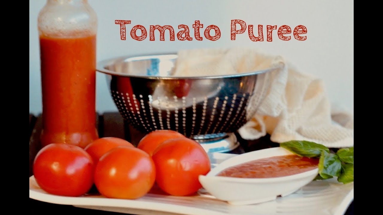 How to make tomato puree- video