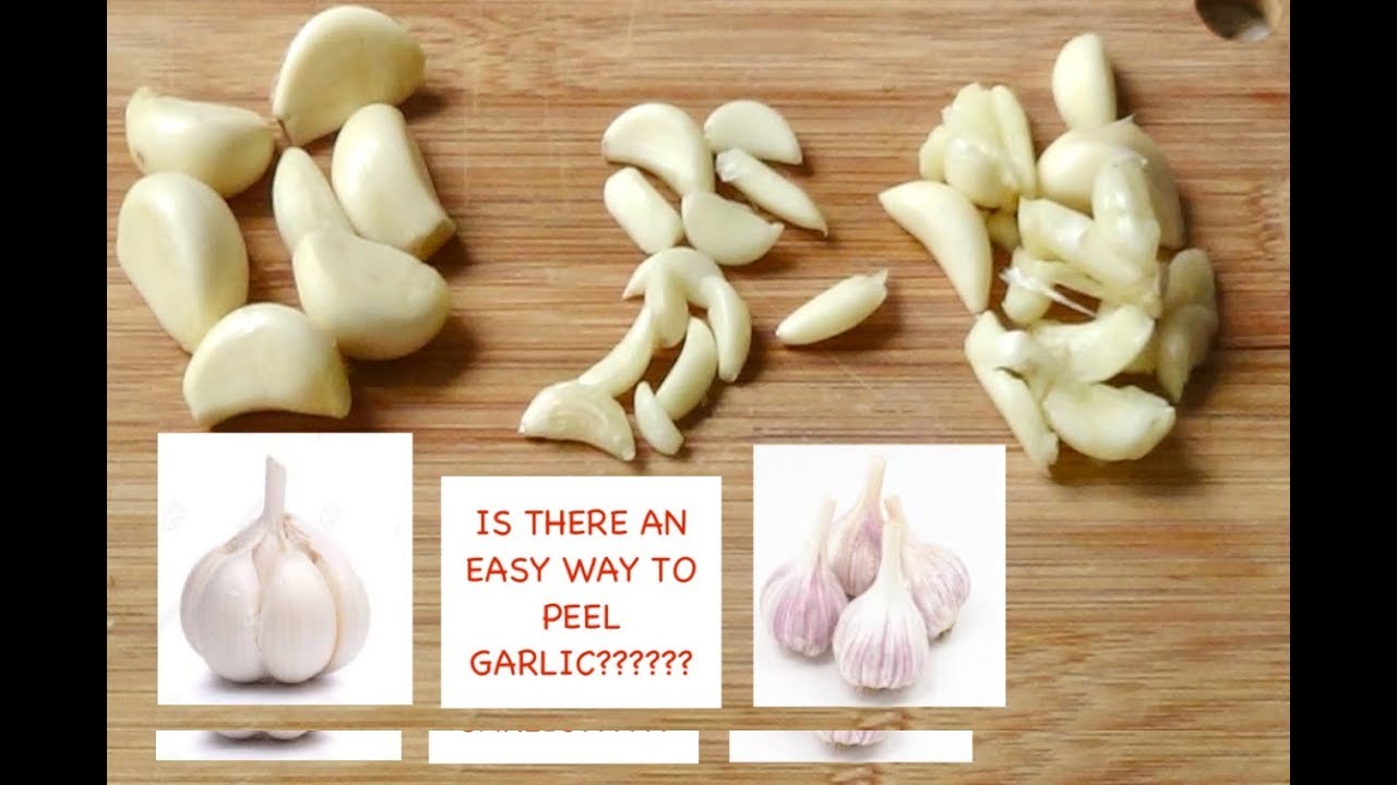 how to peel garlic - video