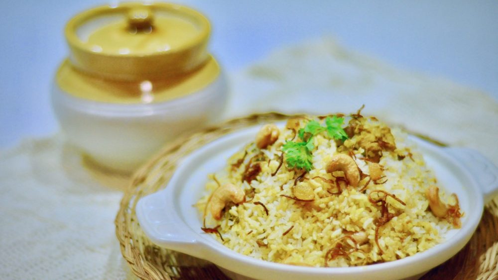 Thalassery Chicken Biryani with Marinated Chicken ingredients