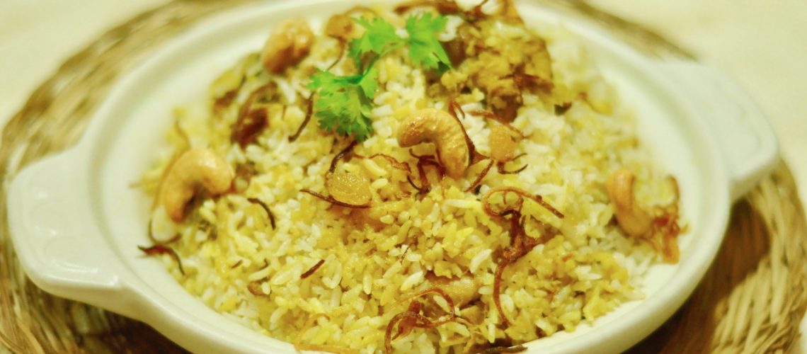 Thalassery Chicken Biryani ( with Marinated Chicken )