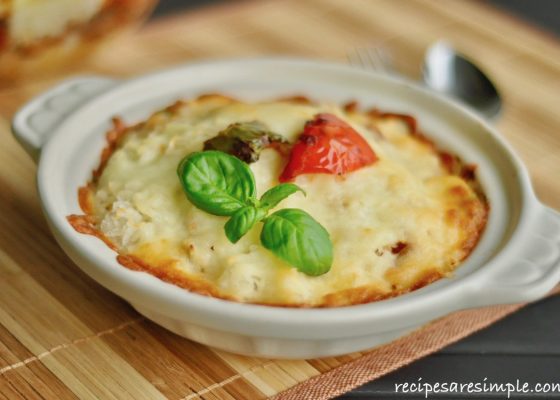 Cheese Baked Chicken Rice