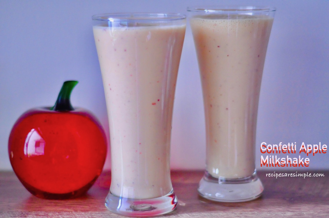 confetti apple milkshake