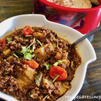 Curried Minced Meat - Kheema Masala recipe