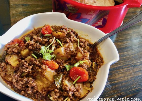 Curried Minced Meat – Kheema Masala