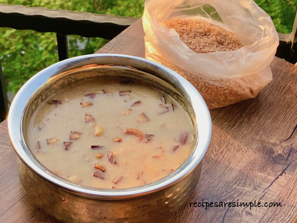 unakkalari payasam recipe onam recipe