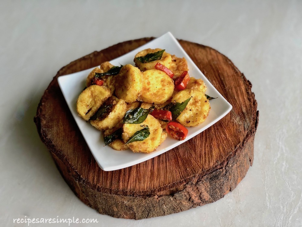 cereal egg tofu stir fry recipe