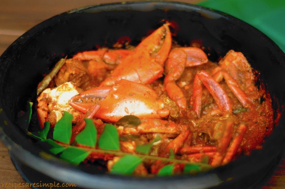 kerala crab masala video