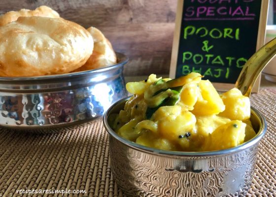 Potato Curry for Poori