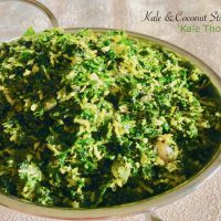 kale and coconut stir fry - kale thoran