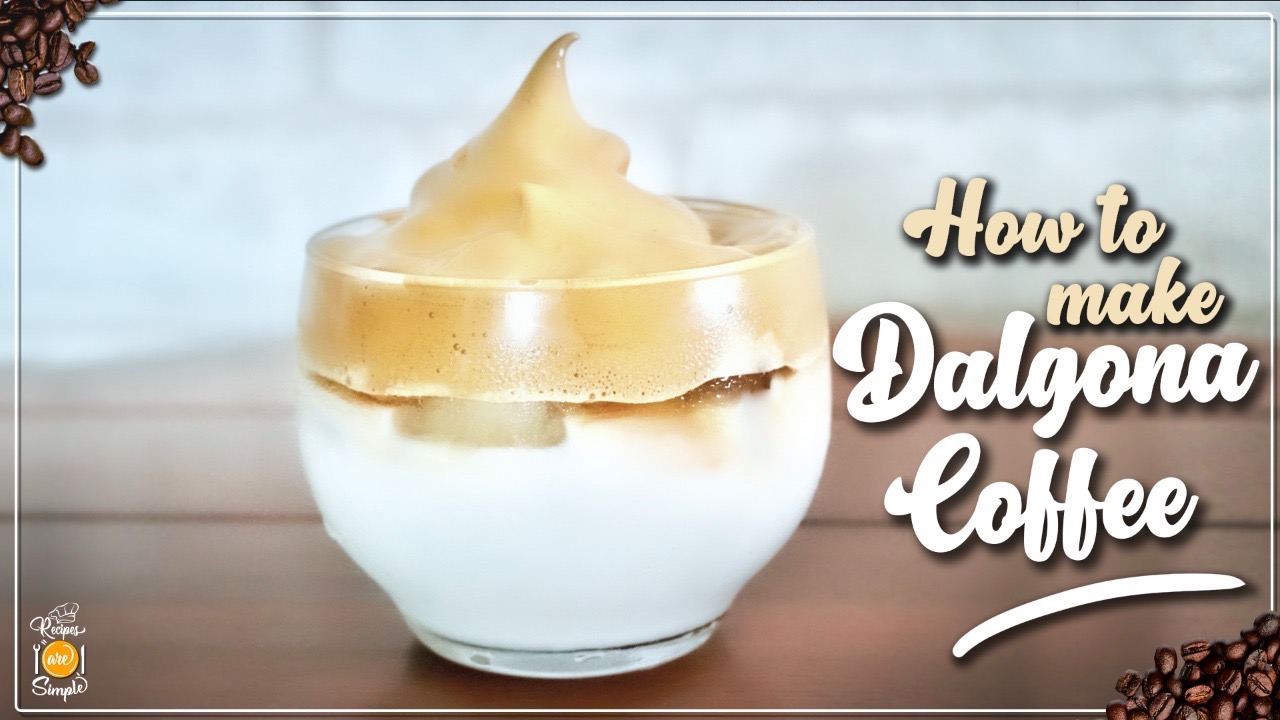 HOW TO MAKE DALGONA COFFEE VIDEO Dalgona Coffee #Trending
