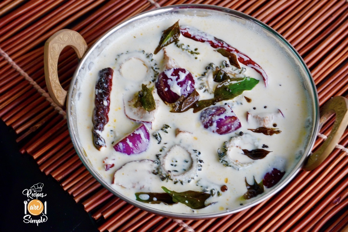 eggplant and bittergourd in yoghurt