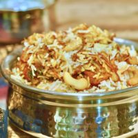 fried chicken masala biryani