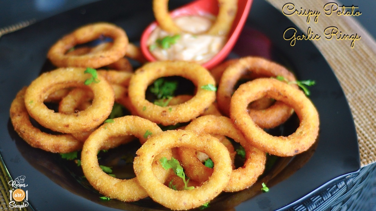 Crispy Potato Garlic Rings