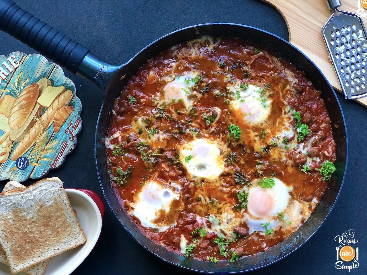 shakshouka with fava beans