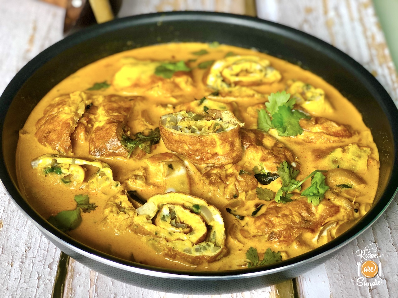 Egg Omelette Curry Recipe 1 Egg Omelette Curry   A simple breakfast curry