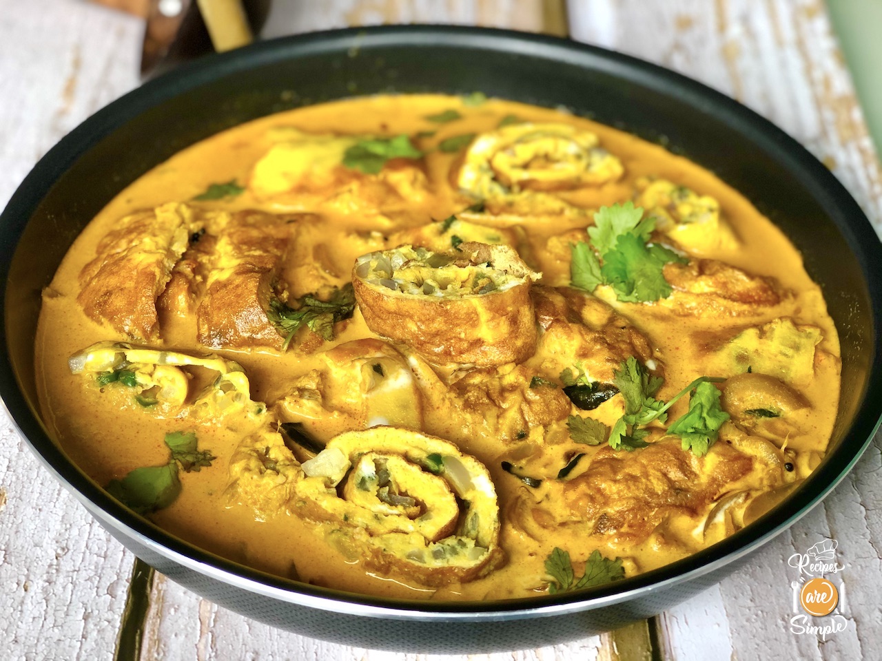 Egg Omelette Curry Recipe 1