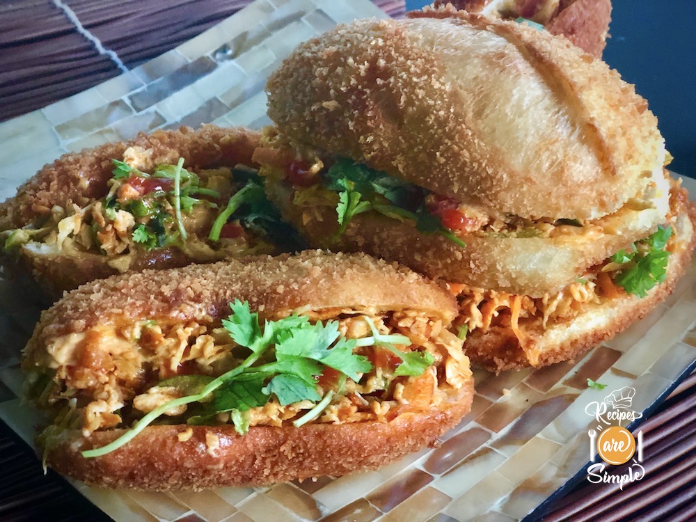 Bakery Style Fried Bun Chicken Sandwich 1