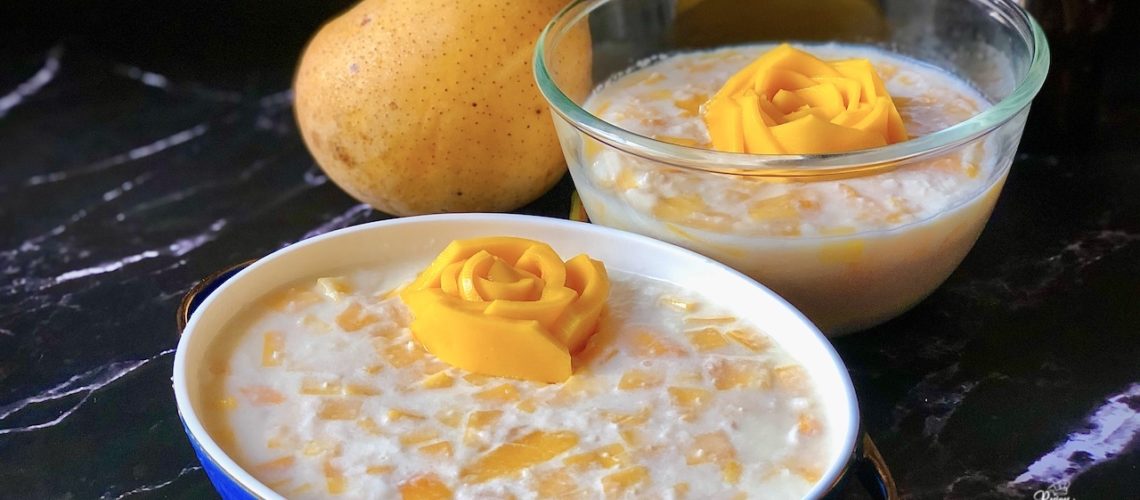 Mango and Tender Coconut Pudding