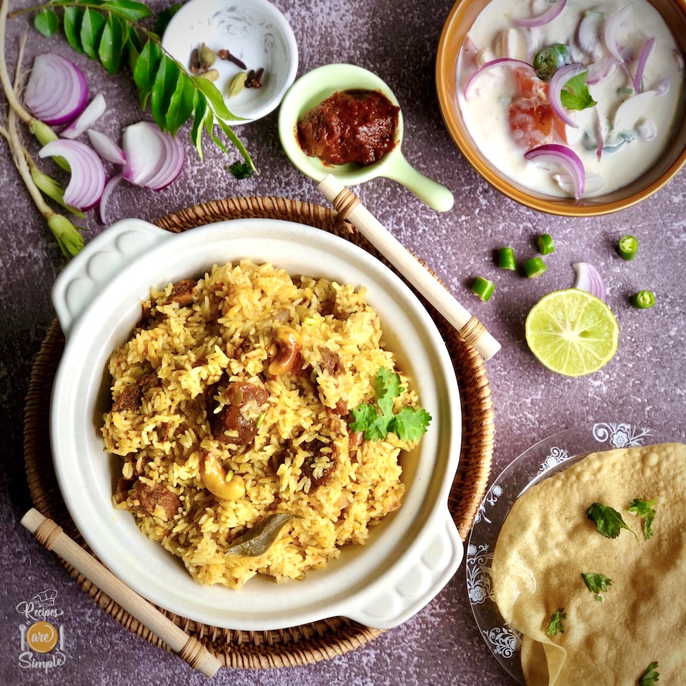 Kerala Meat Rice kerala erachi coru recipe