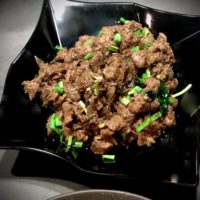 Asian Black Pepper Beef with Curry Leaves