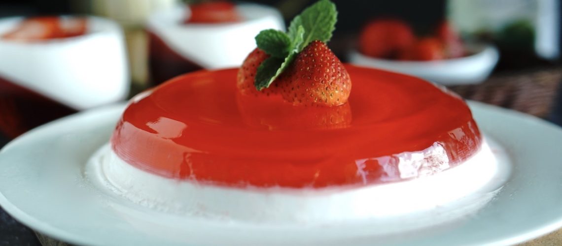 Coconut Panna Cotta with Strawberry Jelly - Recipes are Simple
