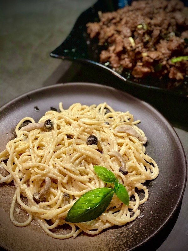 Spaghetti with Mushrooms & Seaweed Small Size Replica (Pencil/Pen