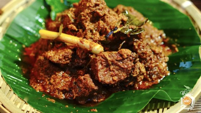 Beef Rendang - Rendang Daging - Cooked Without Oil