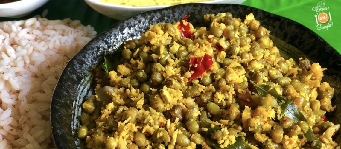 Cherupayar Thoran (Mung Bean / Green Gram with Coconut)