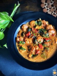 basil coconut prawn curry 7