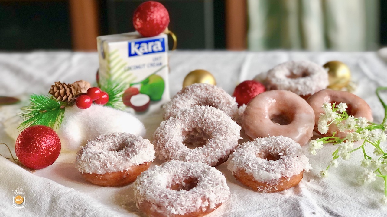 Coconut Doughnuts - Christmas 2021 Special recipe post