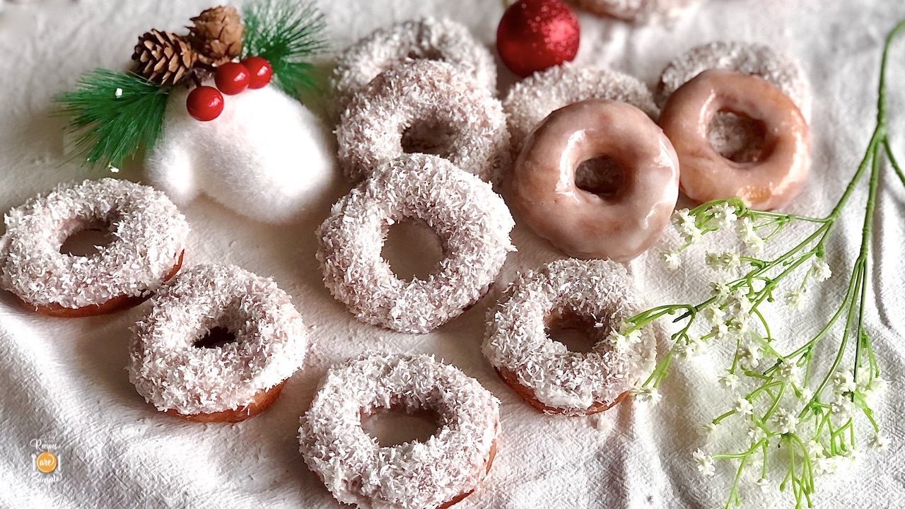 Festive Coconut Doughnuts recipe