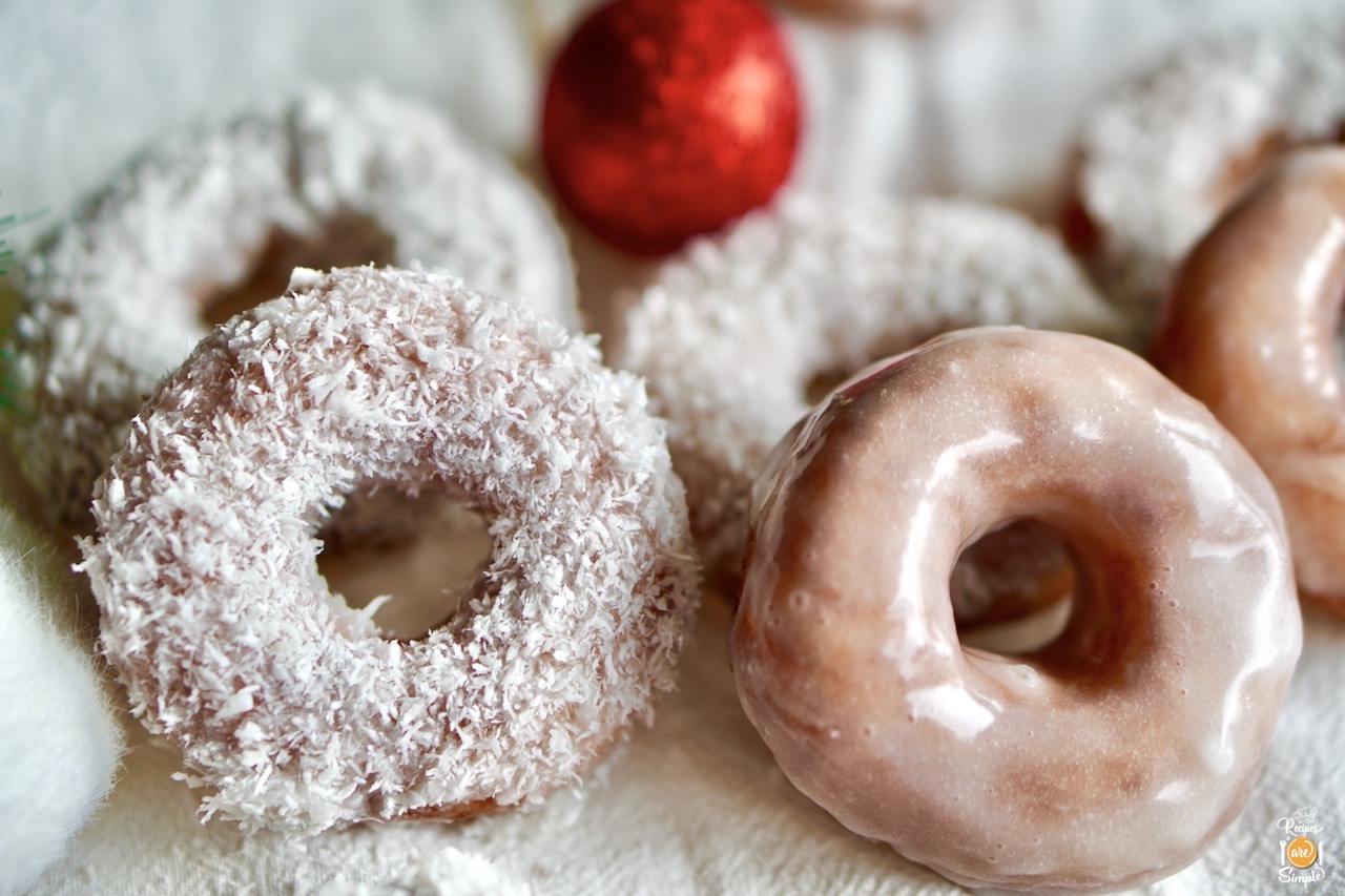 Festive Coconut Doughnuts