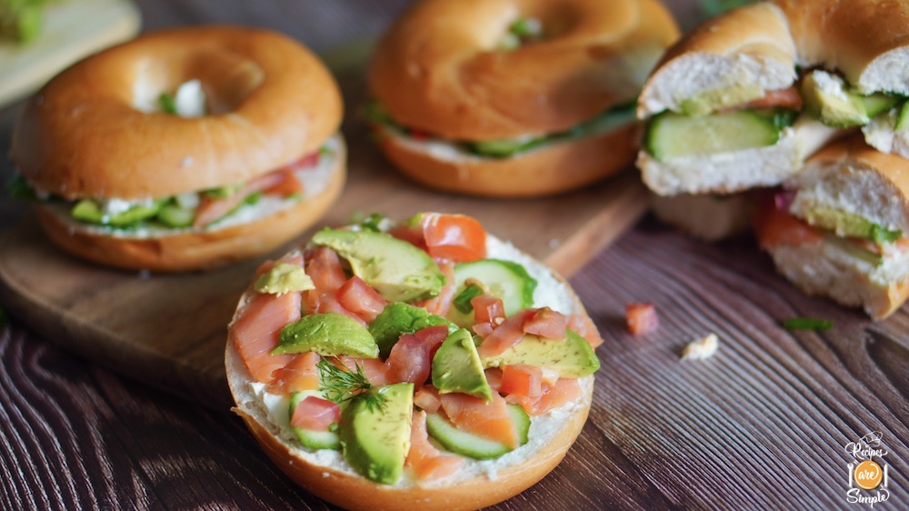 Smoked Salmon Bagel Sandwich how to make