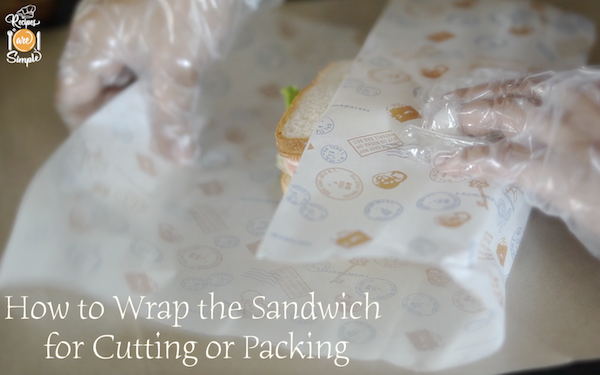 How to make a Cut Open Sandwich Paper Wrapped Sandwich 4 How to make a Cut Open Sandwich | Paper Wrapped Sandwich
