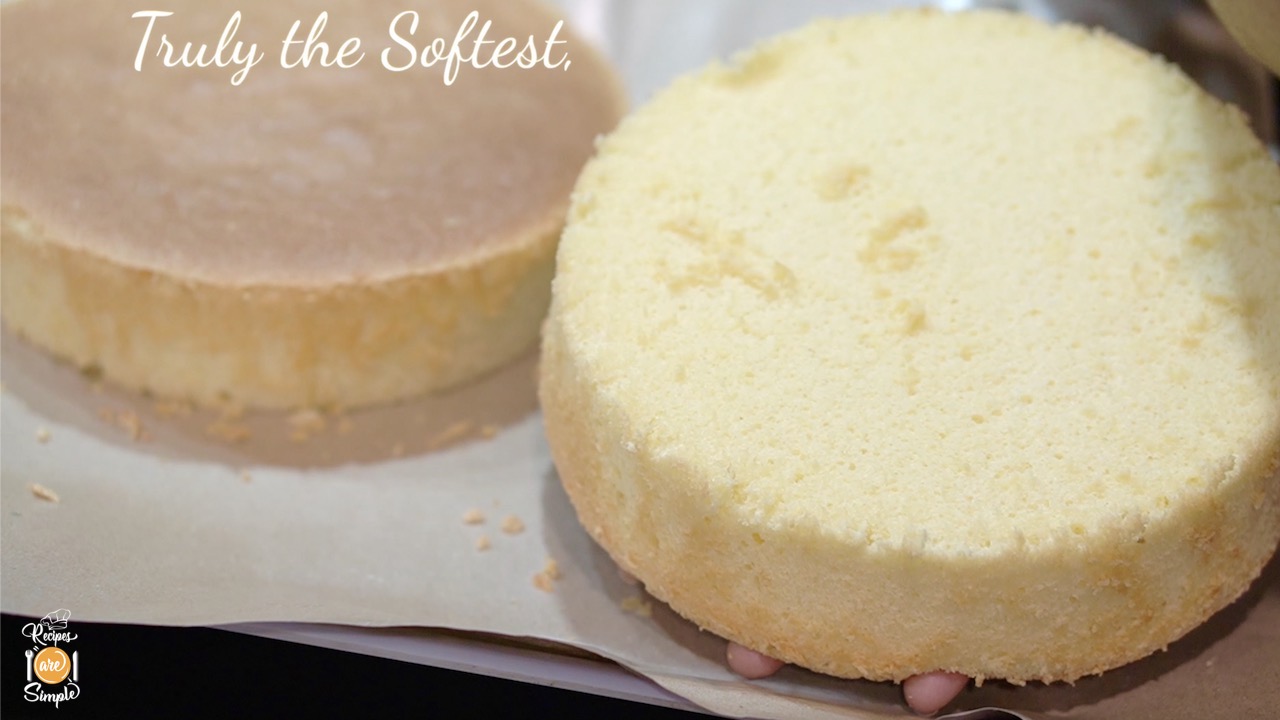 The Lightest Sponge Cake Recipe - Best For Layered Soft Cakes 4