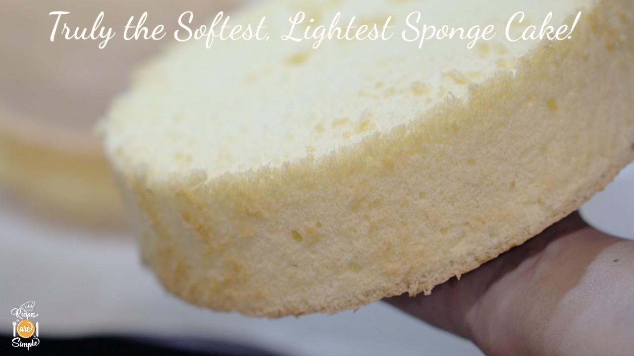 %name The Lightest Sponge Cake Recipe   Best For Layered Soft Cakes