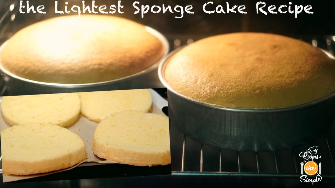 The Lightest Sponge Cake Recipe - Best For Layered Soft Cakes 4