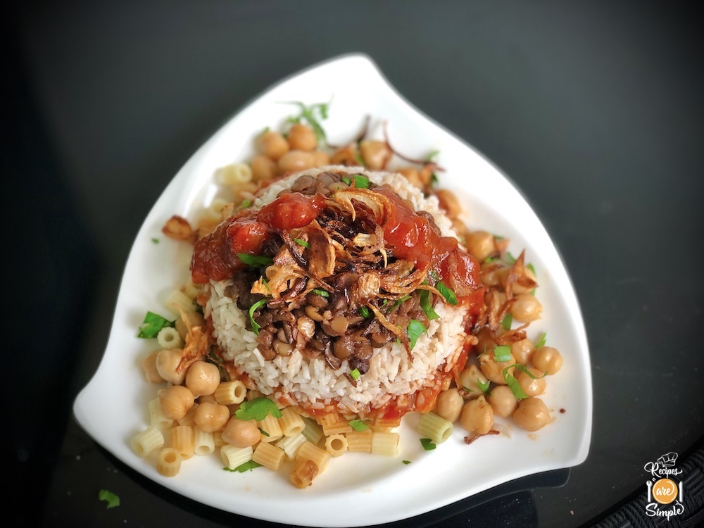 Koshari | Egyptian Rice with Lentils | كشري 4