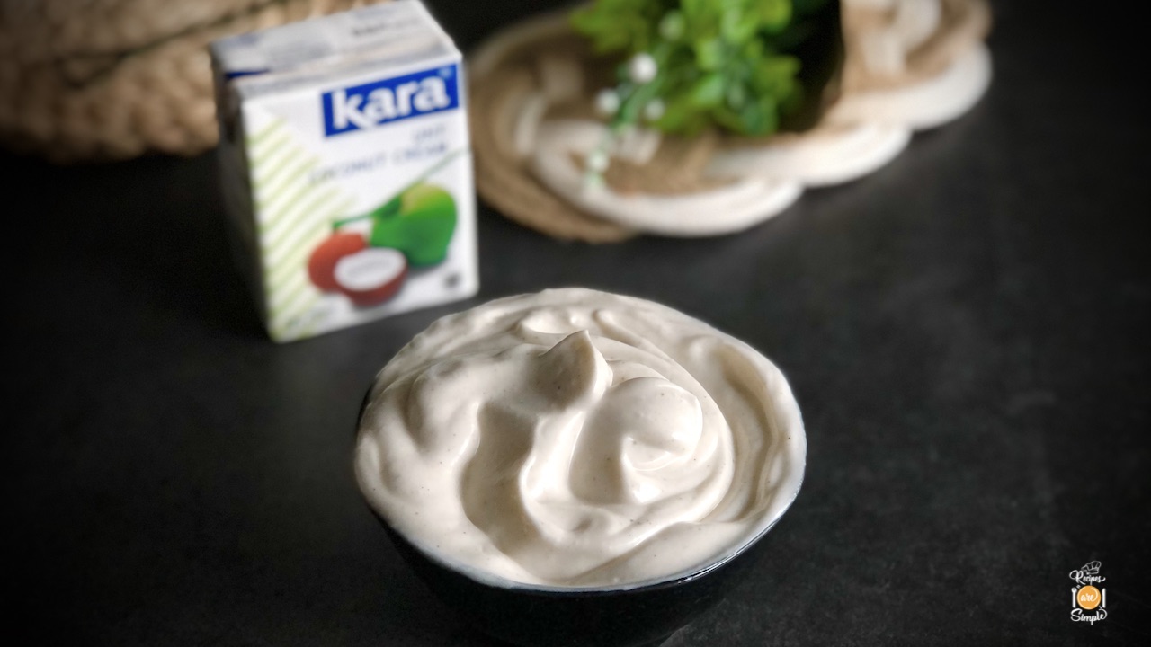  Vegan Mayonnaise using Coconut Cream