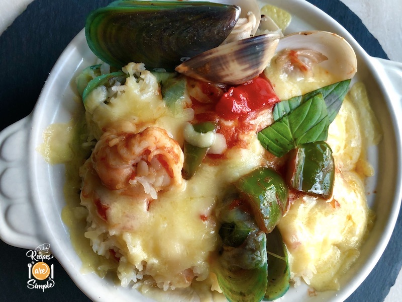 Cheese Baked Seafood Rice 3