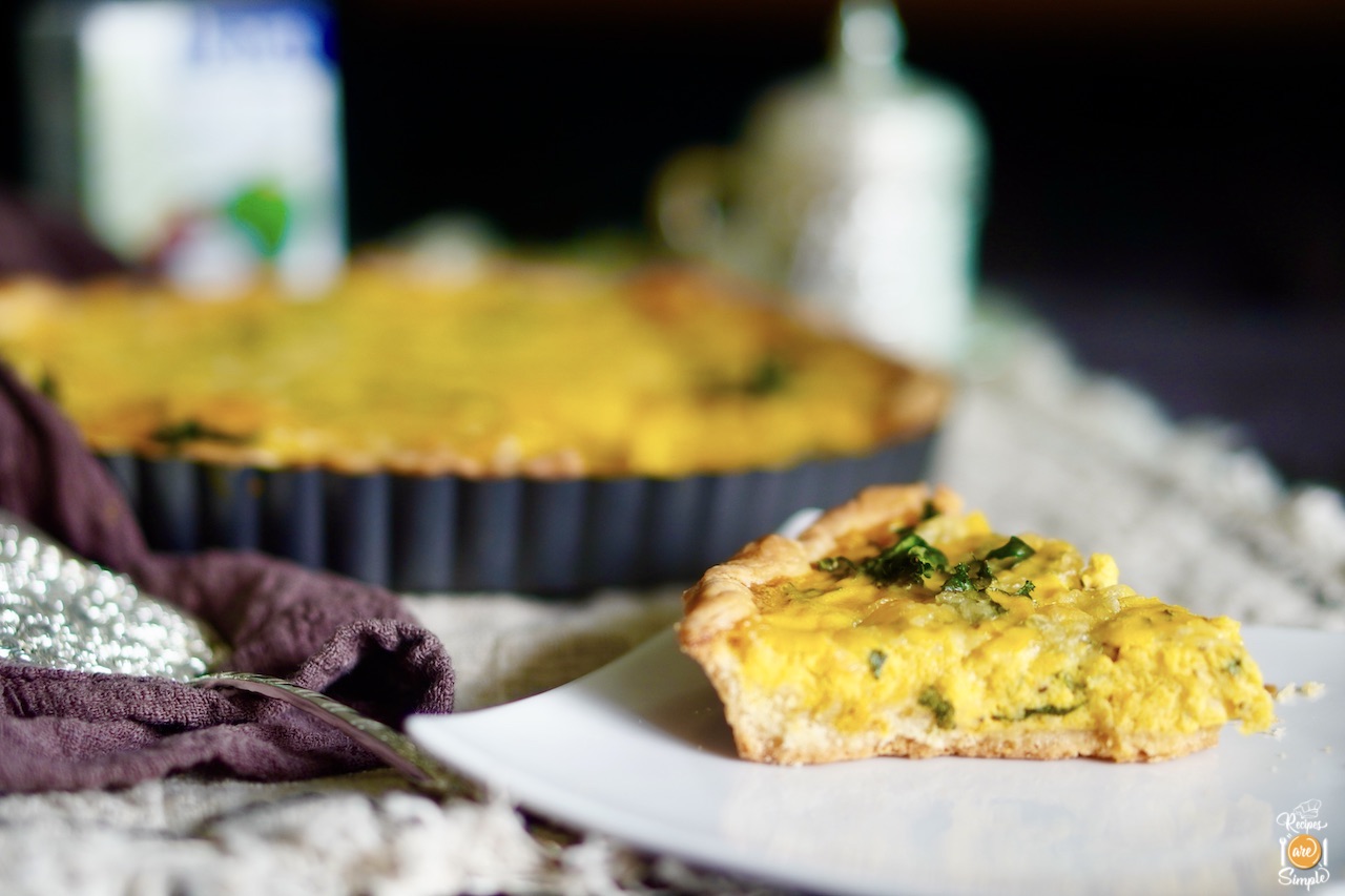 Kale and Pumpkin Quiche with Coconut Cream video recipe