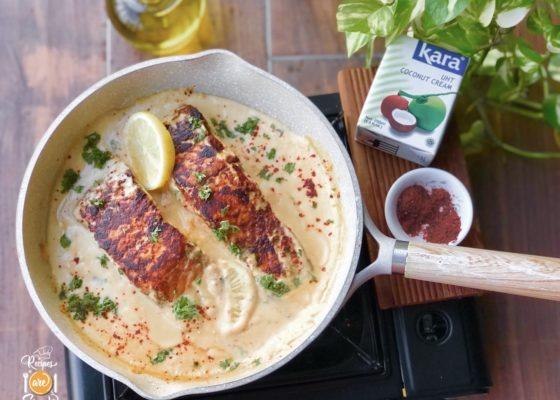 Seared Salmon in Coconut Cream