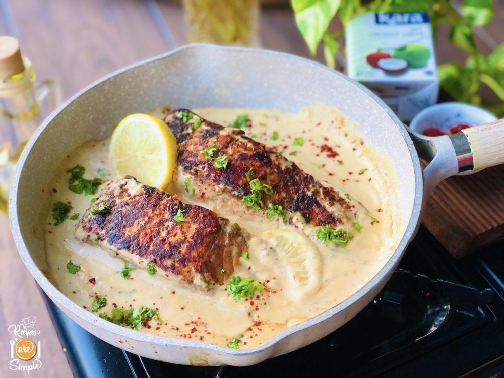 Seared Salmon in Coconut Cream Sauce Recipes are Simple